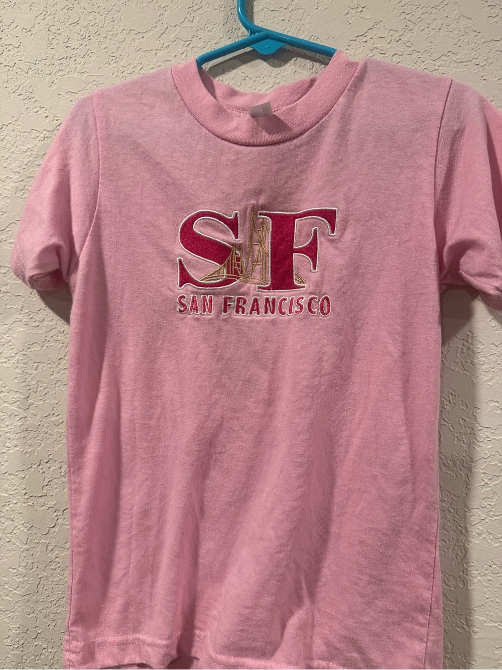 Pink 'San Francisco' Kids Short Sleeve Tee